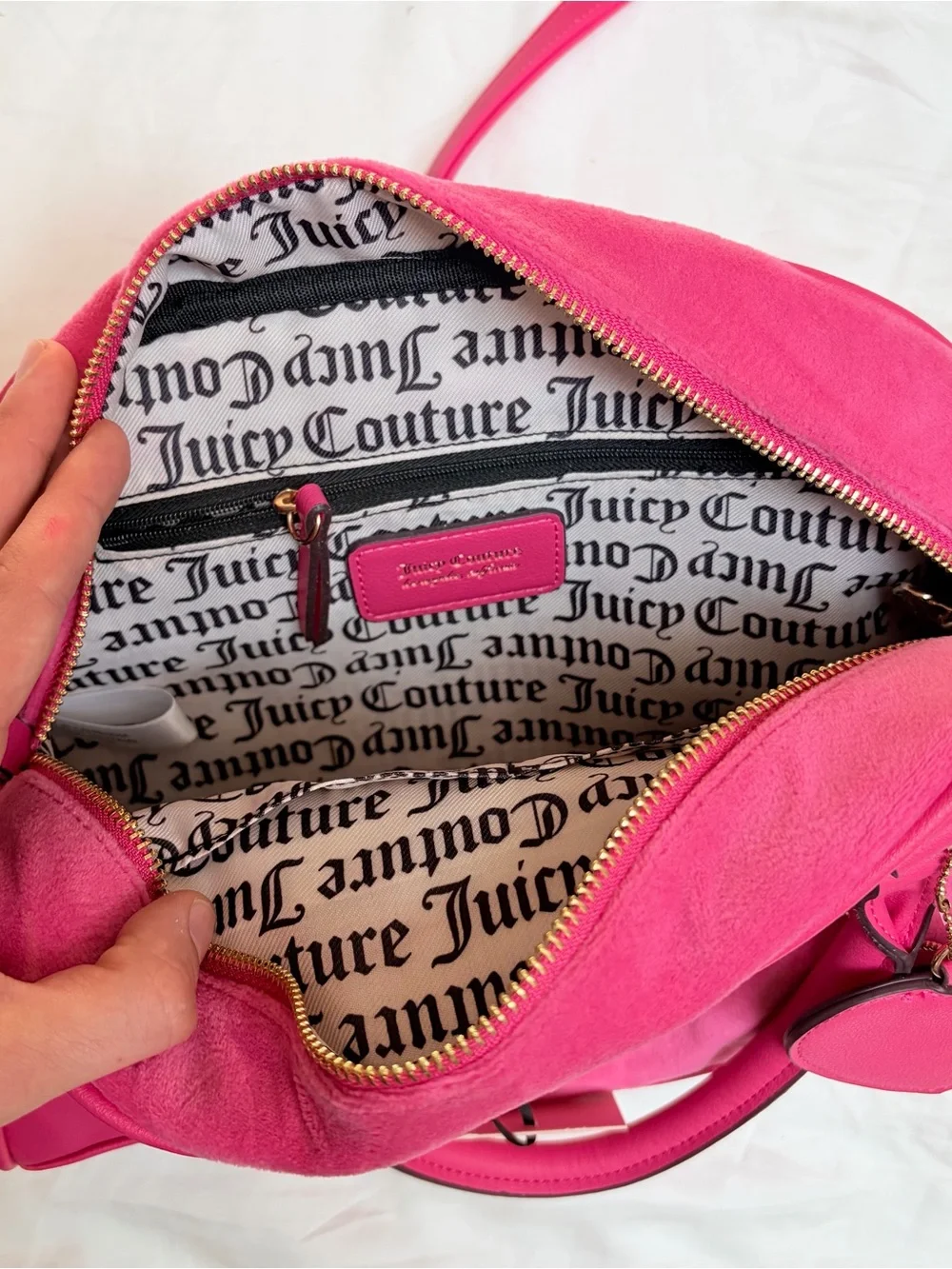 Juicy Couture Vintage Pink Satchel with Heart Charm